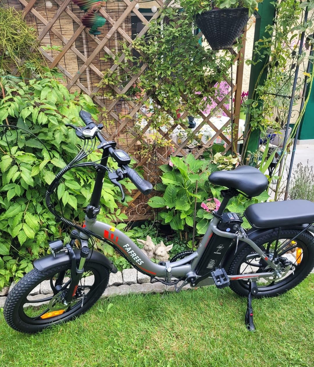 Fafrees F20 Elektrische vouwfiets 36 V 16 Ah accu 20 x 3,0 inch elektrische fiets bereik tot 60-130 km, 250 W Fatbike, Pedelec 25 km/u, opvouwbare elektrische fiets voor dames en heren