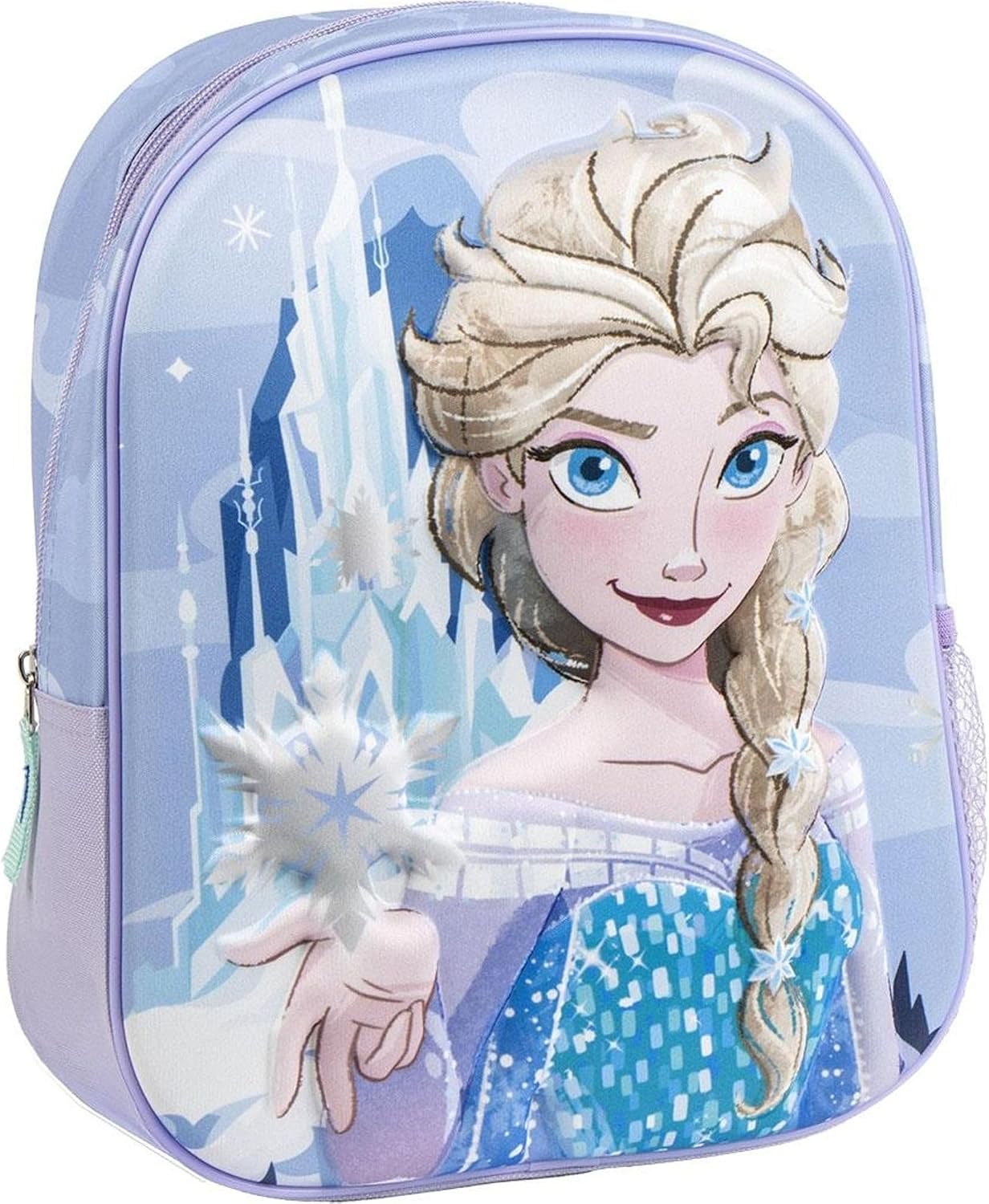 Originele Disney Frozen Elsa, Anna en Olaf rugzak met design en winterfiguren, grote Frozen rugzak voor kleuterschool, basisschool en meisjes, licht en duurzaam