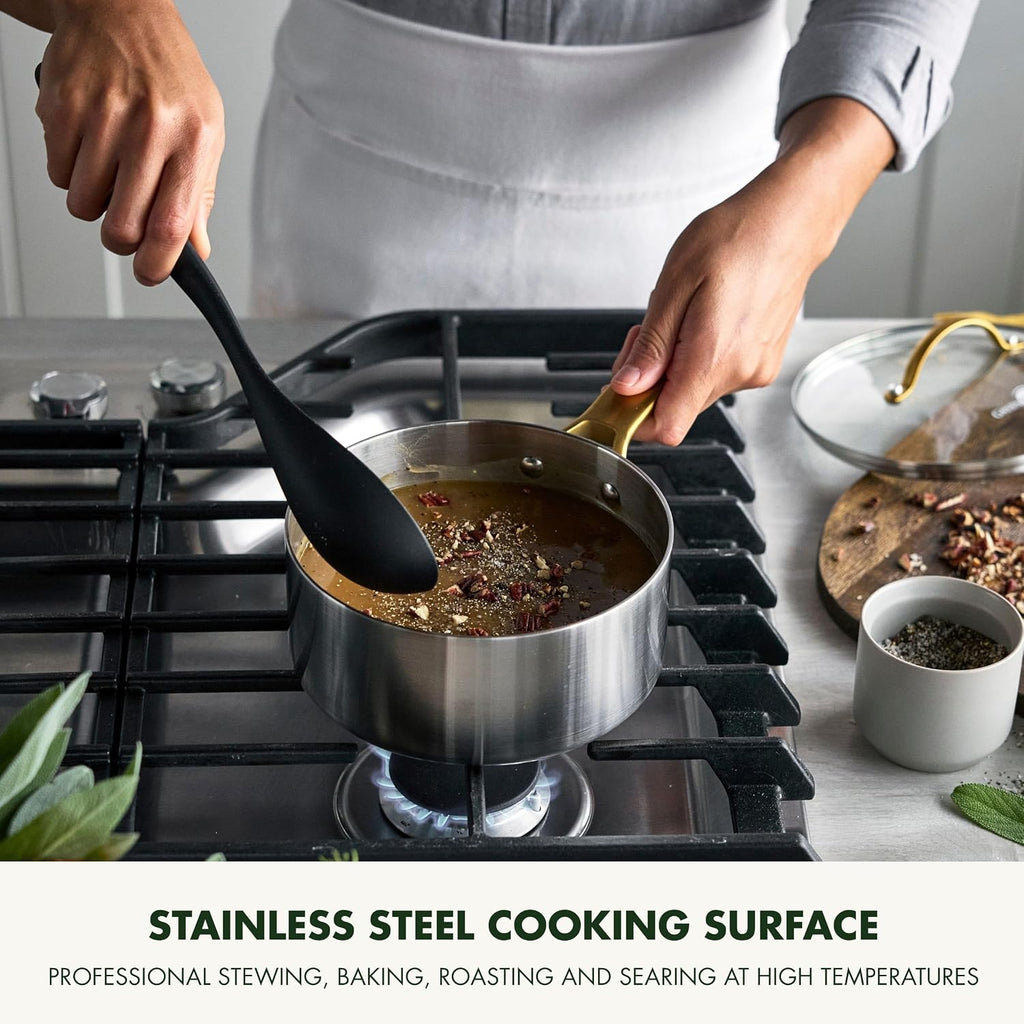 Set de Casseroles GreenPan Padova 6 Pièces — Inox, Compatible Induction