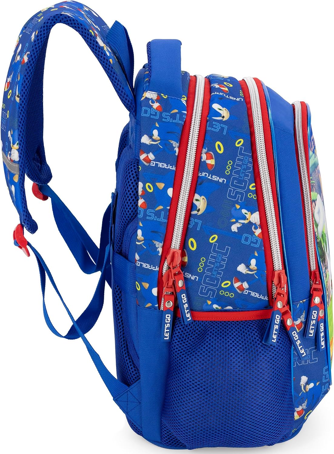 Clondo Elementary School Backpack for Kids, 43 x 33 x 15 cm, Multi-Pocket, Ergonomic Backrest, Padded Shoulder Straps, Bottle Holder Pockets, Large Capacity and Shiny Design, Pokemon Expressive