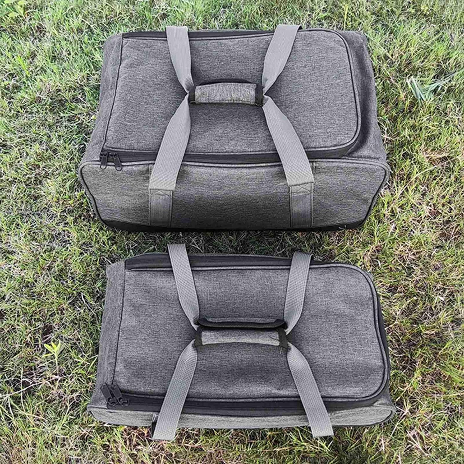 GOWENIC Fourre-tout de Camping Robuste |Sac de Rangement pour Cuisine Extérieure avec Séparateurs Réglables pour Ustensiles de Cuisine et Cuisinière