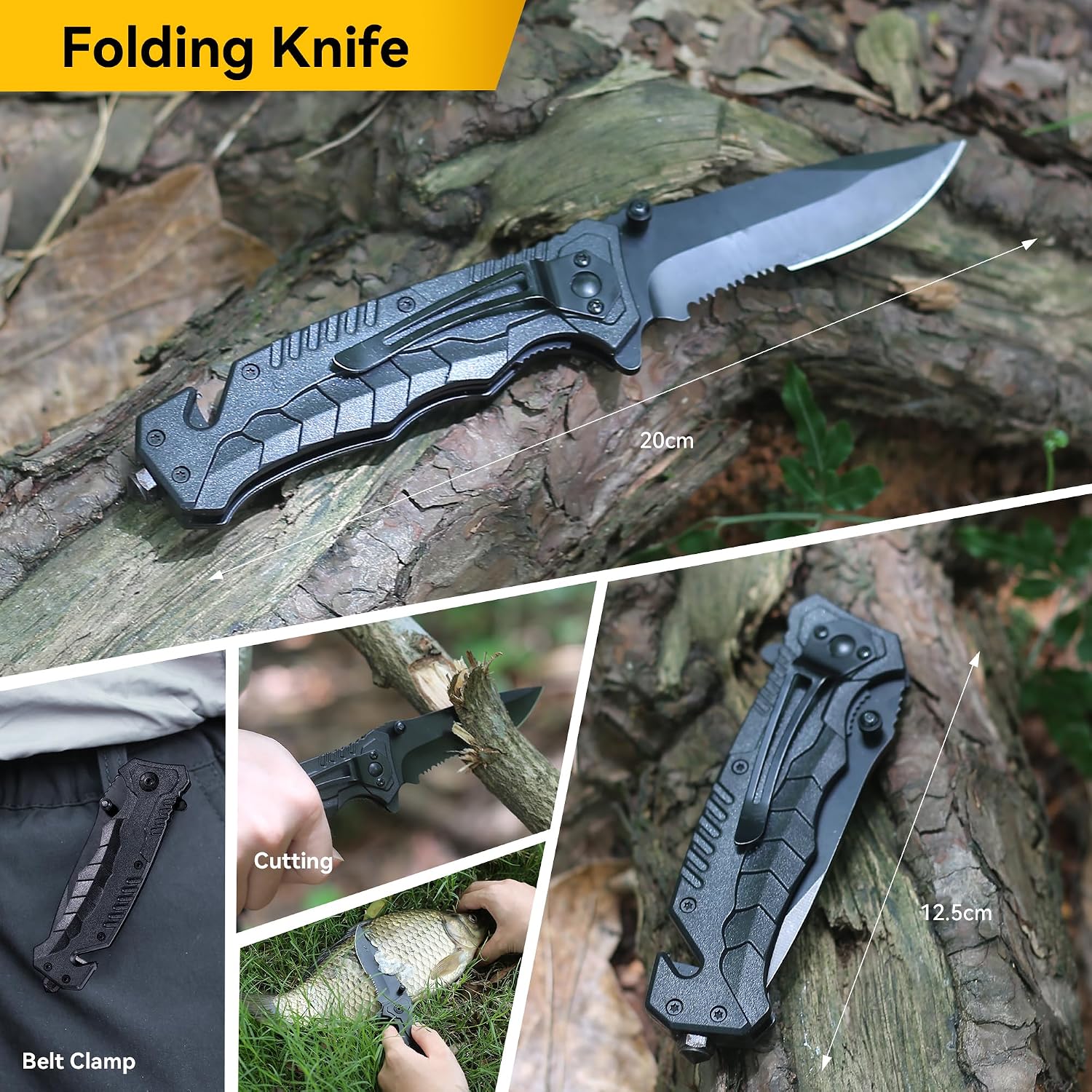 14-in-1 multifunctionele survivalset voor eerste hulp, outdoorsport, camping en bergbeklimmen, vuursteen, thermische deken, fluitje