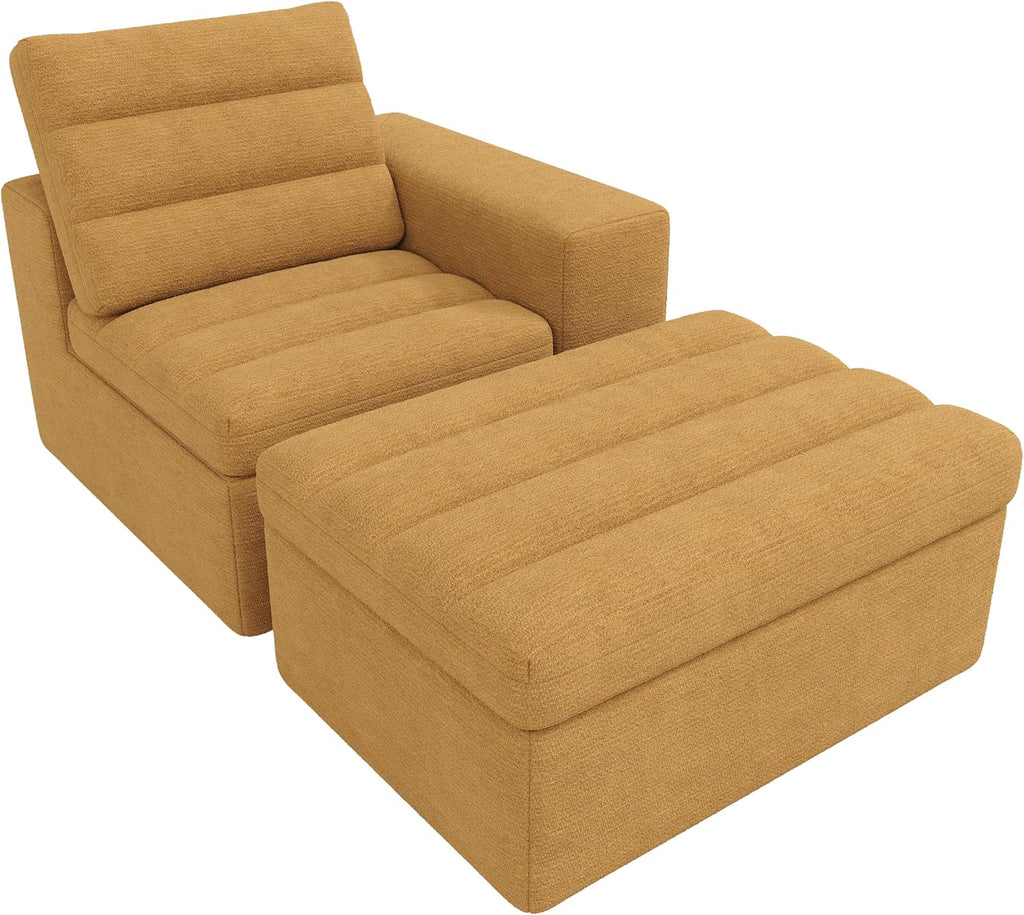 Canapé d'Angle Modulable 3 Places – Mémoire de Forme, Housse Lavable, Sans Montage | Blanc