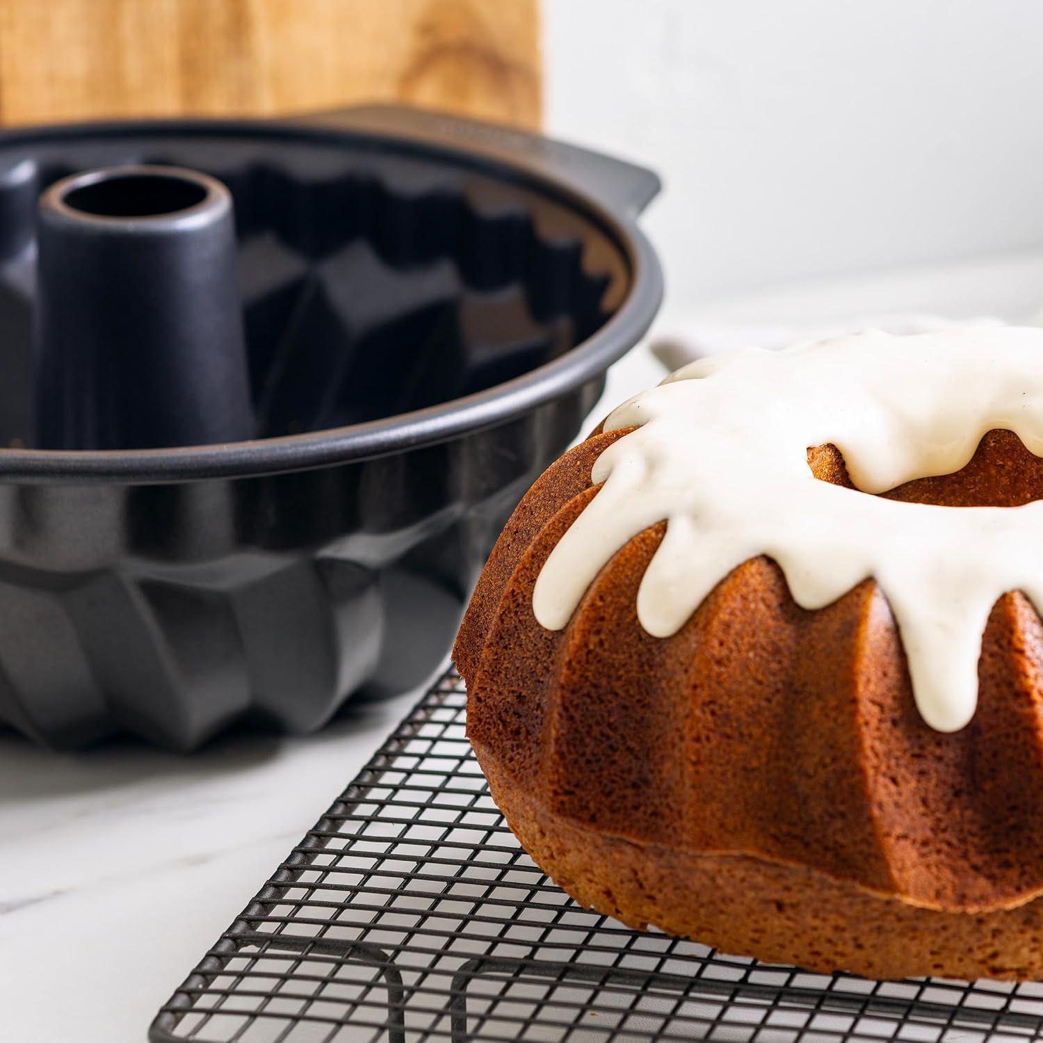 Moule à Kouglof GreenPan Bistrot – Céramique Antiadhésive Sans PFAS, Ø 24 cm, Noir