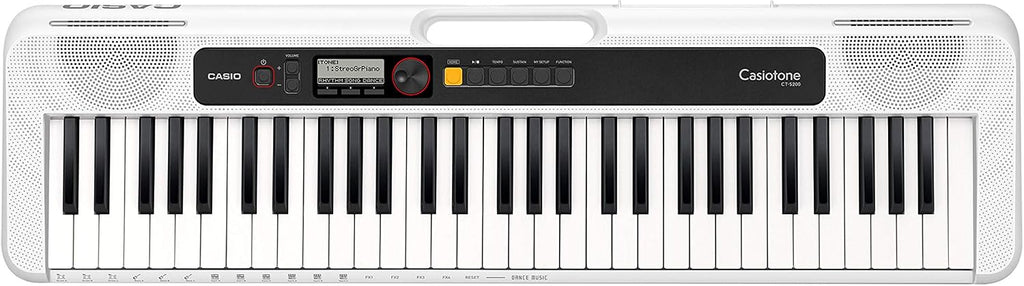 Casio CT-S200WE CASIOTONE toetsenbord met 61 standaardtoetsen en automatische begeleiding, wit