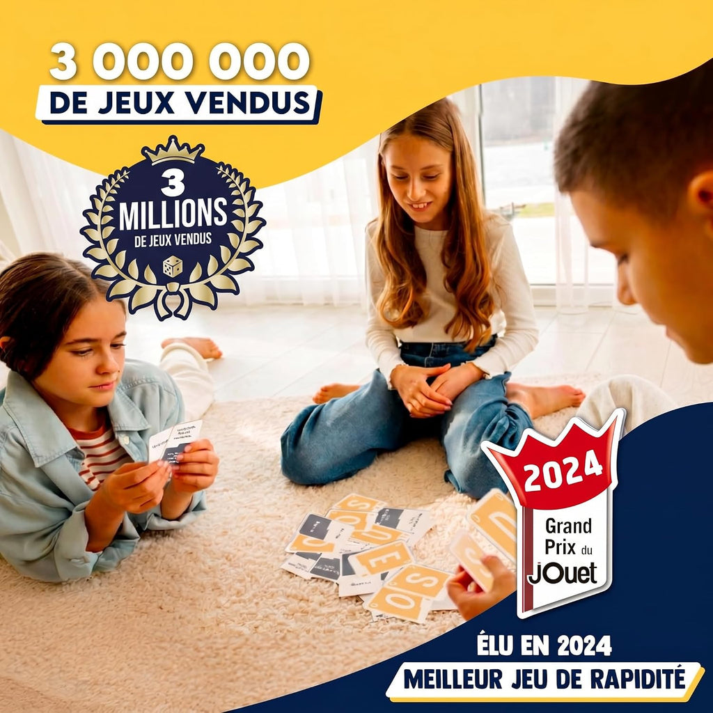 ATM Gaming Speedbac Kids – Children's Board Game – Perfect for Setting the Mood in the Family – 2 to 7 Players – Grand Prix du Jouet 2024 – Ages 7 and Above