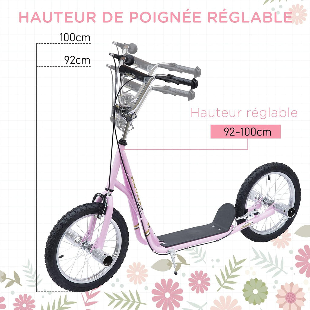 HOMCOM Step, grote luchtwielen, diameter 41 cm, met pegs