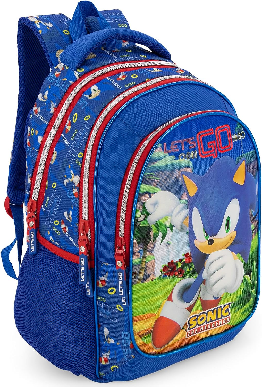 Clondo Elementary School Backpack for Kids, 43 x 33 x 15 cm, Multi-Pocket, Ergonomic Backrest, Padded Shoulder Straps, Bottle Holder Pockets, Large Capacity and Shiny Design, Pokemon Expressive