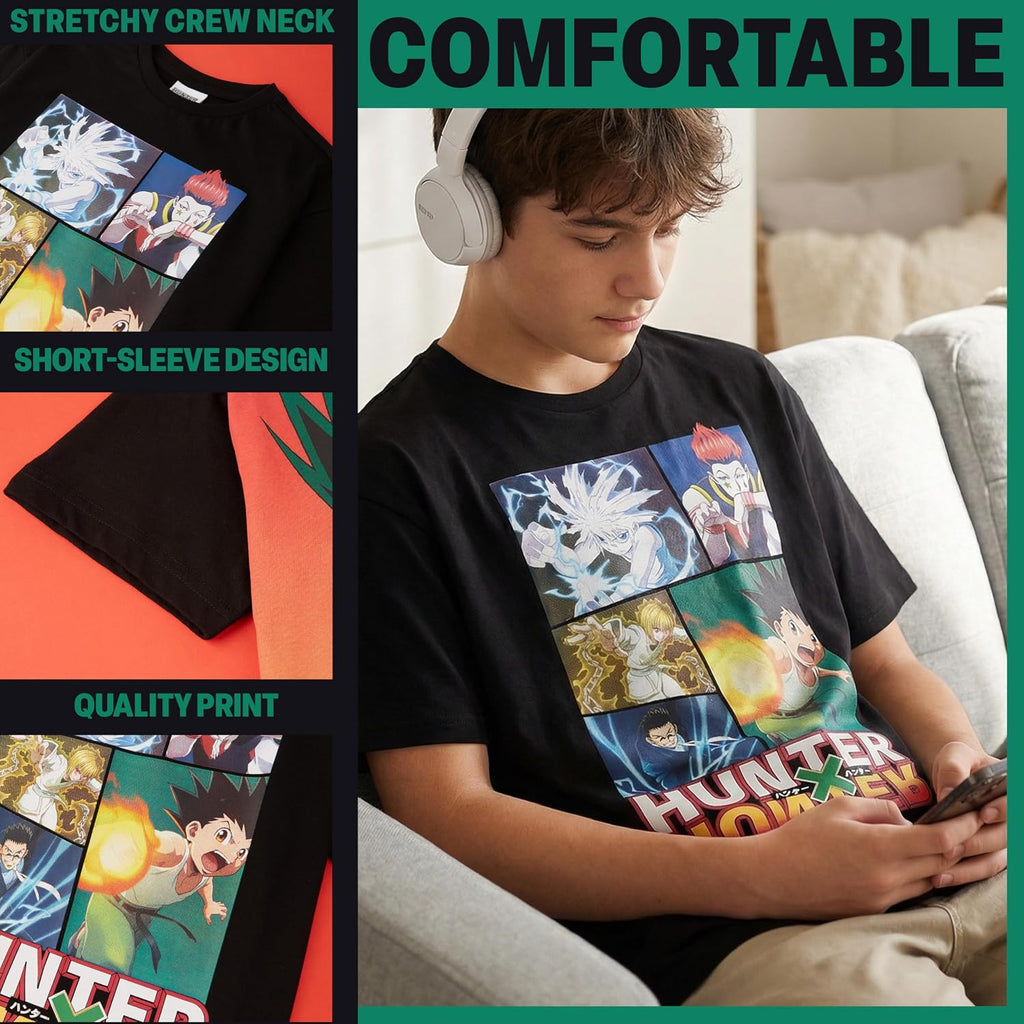 Jujutsu Kaisen | Spy x Family Manga Boys T-Shirts 7-16 Years, 2 Pack Round Neck Cotton Graphic Tees Anime Clothes Gift