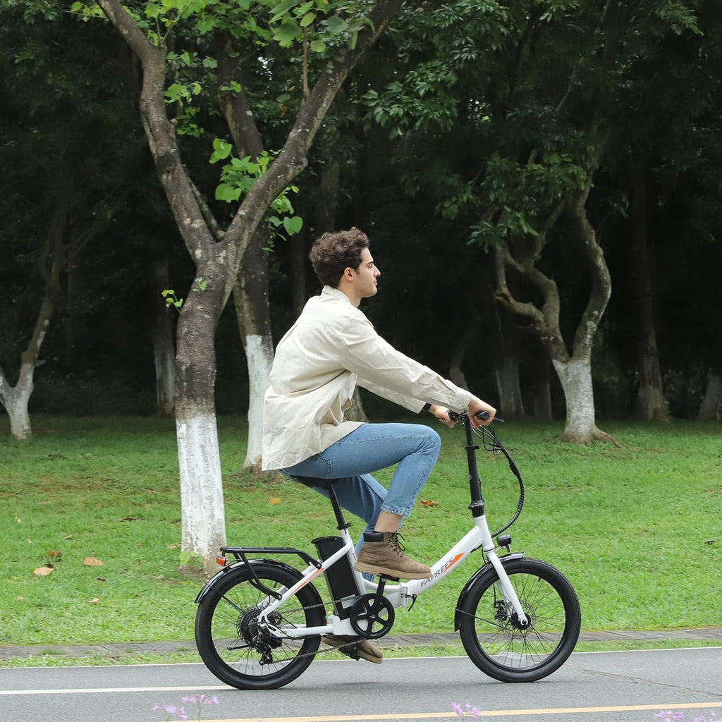 Fafrees F20 LIGHT Elektrische fiets, 20 inch opvouwbare elektrische stadsfiets, 250 W motor, 16,75 Ah accu, 7 versnellingen e-bike voor dames, bereik 110 km