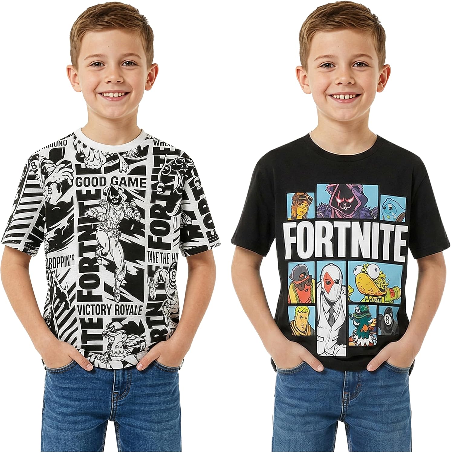 Jujutsu Kaisen | Spy x Family Manga Boys T-Shirts 7-16 Years, 2 Pack Round Neck Cotton Graphic Tees Anime Clothes Gift