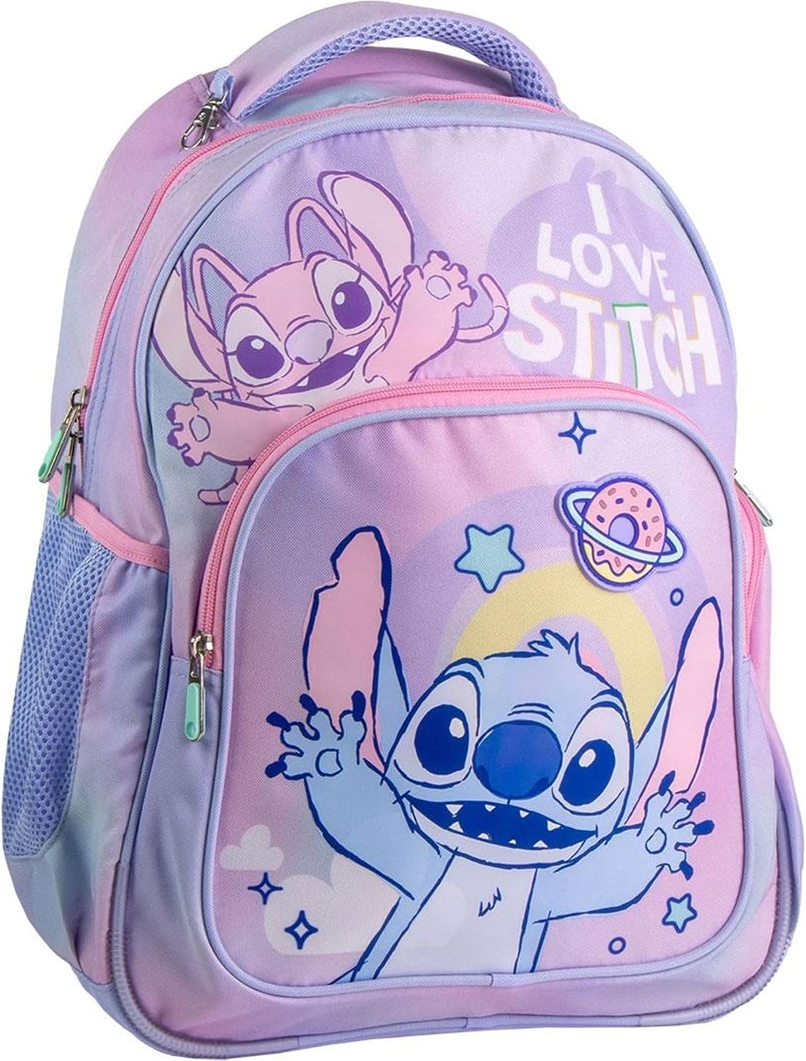 Originele Disney Frozen Elsa, Anna en Olaf rugzak met design en winterfiguren, grote Frozen rugzak voor kleuterschool, basisschool en meisjes, licht en duurzaam
