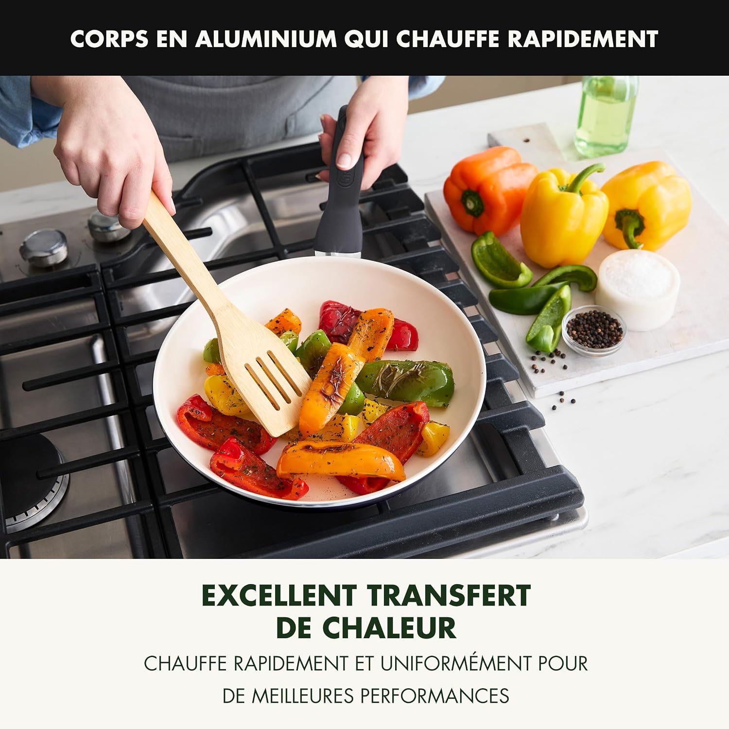 Batterie de Cuisine GreenPan Rio 16 Pièces — Céramique Sans PFAS, Four 160°C