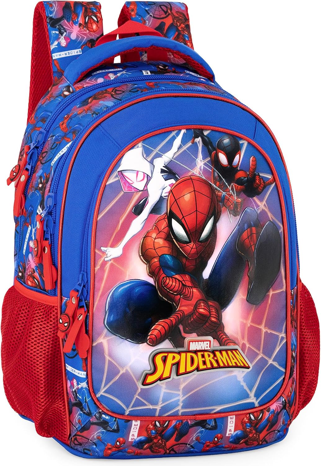 Clondo Elementary School Backpack for Kids, 43 x 33 x 15 cm, Multi-Pocket, Ergonomic Backrest, Padded Shoulder Straps, Bottle Holder Pockets, Large Capacity and Shiny Design, Pokemon Expressive