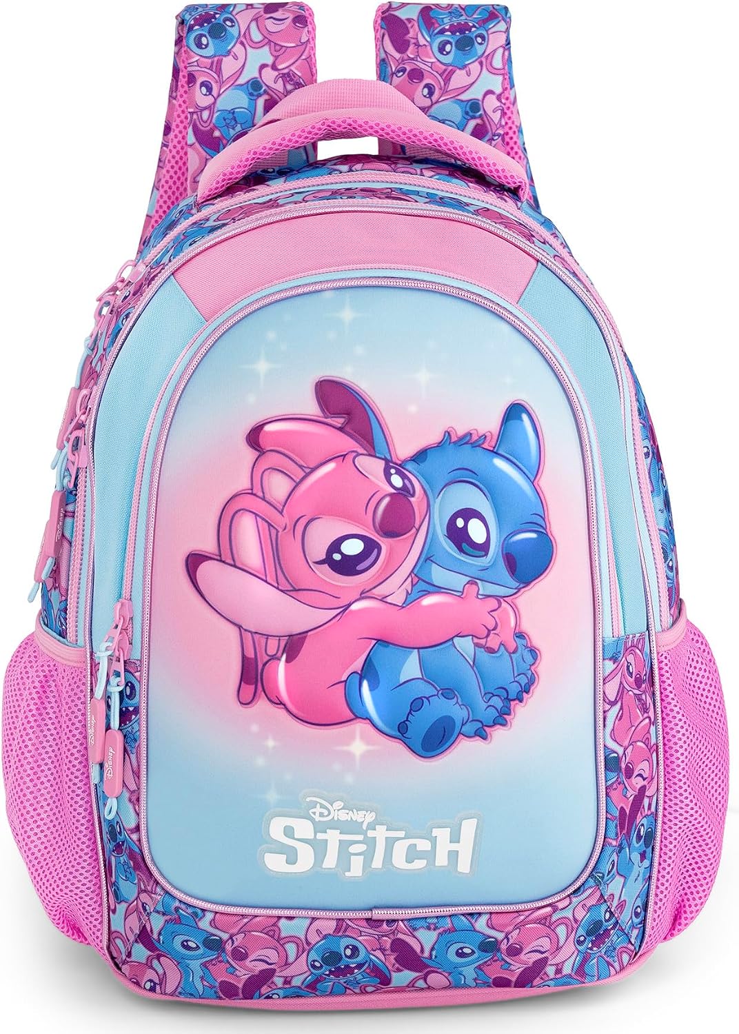 Clondo Elementary School Backpack for Kids, 43 x 33 x 15 cm, Multi-Pocket, Ergonomic Backrest, Padded Shoulder Straps, Bottle Holder Pockets, Large Capacity and Shiny Design, Pokemon Expressive