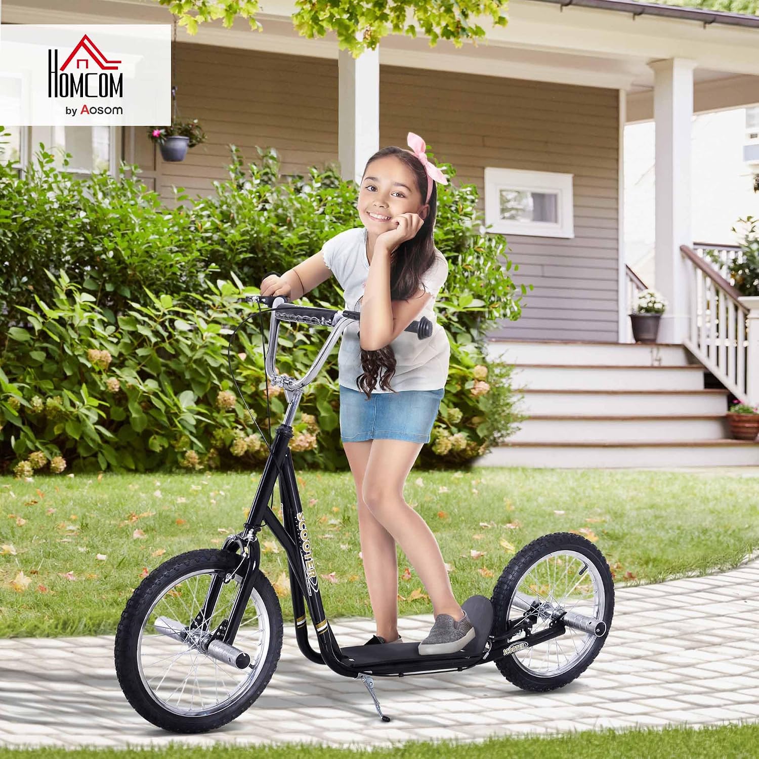 HOMCOM Step, grote luchtwielen, diameter 41 cm, met pegs