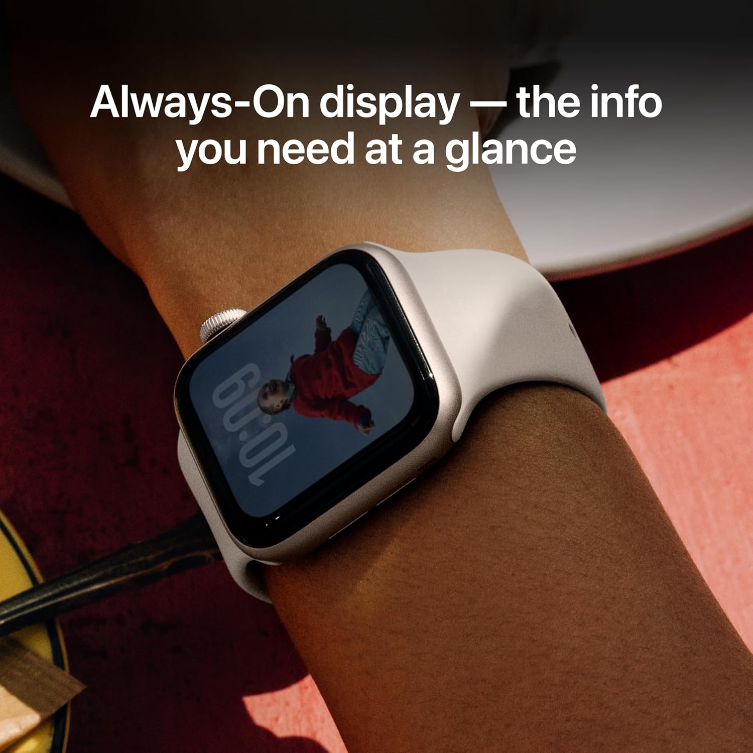Apple Watch SE 3 [GPS 40mm] Smart Watch with Starlight Case and Starlight Sport Band - Activity / Sleep / Heart Rate Monitor - Always On Screen