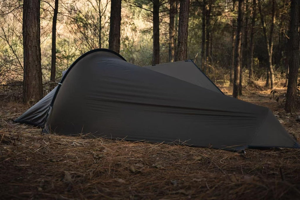 TOMOUNT BIVY Ultralichte nylon bivaktent voor 1 persoon, waterdicht, klein formaat, trekkingtent, camping, outdoor, klimmen met rugzak