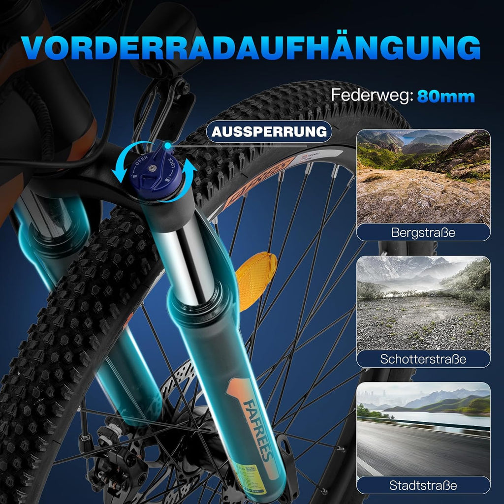 Fafrees 26 Hailong-One Elektrische damesfiets 26 inch met 36 V 13 Ah accu [officieel] elektrische stadsfiets elektrische mountainbike 250 W mountainbike Pedelec 25 km/u 120 kg