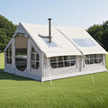Tente de camping gonflable avec pompe – Design multi-pièces pour toutes les saisons en famille en plein air
