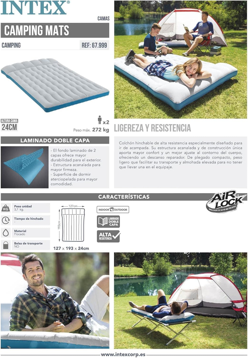 Intex Camping Mat 127x193