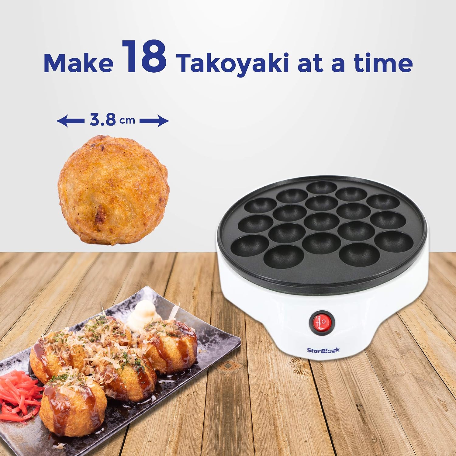Machine à Takoyaki Électrique – Boulettes Japonaises, 650W, Prise Européenne, 220-240V