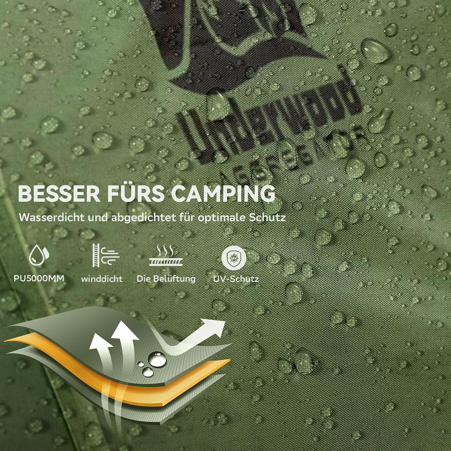 Wandeltent voor 1 persoon, lichte waterdichte campingtent, eenvoudige installatie, compacte tent voor 1 persoon, 3-seizoenentent voor één persoon