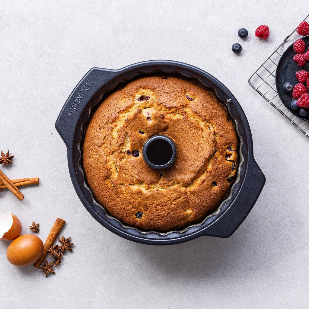 Moule à Kouglof GreenPan Bistrot – Céramique Antiadhésive Sans PFAS, Ø 24 cm, Noir