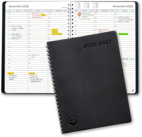 Agenda SmartPanda 2026-2027 hebdomadaire format A5