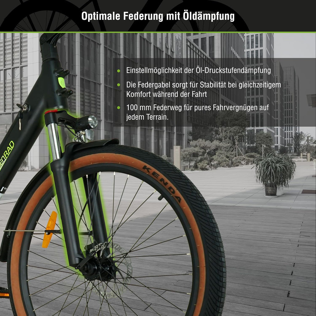 E-SUV CityBike S5G Centro Belt Electric Bike with Low Frame, Center Motor, Alarm System, Colour Display, Gear Change