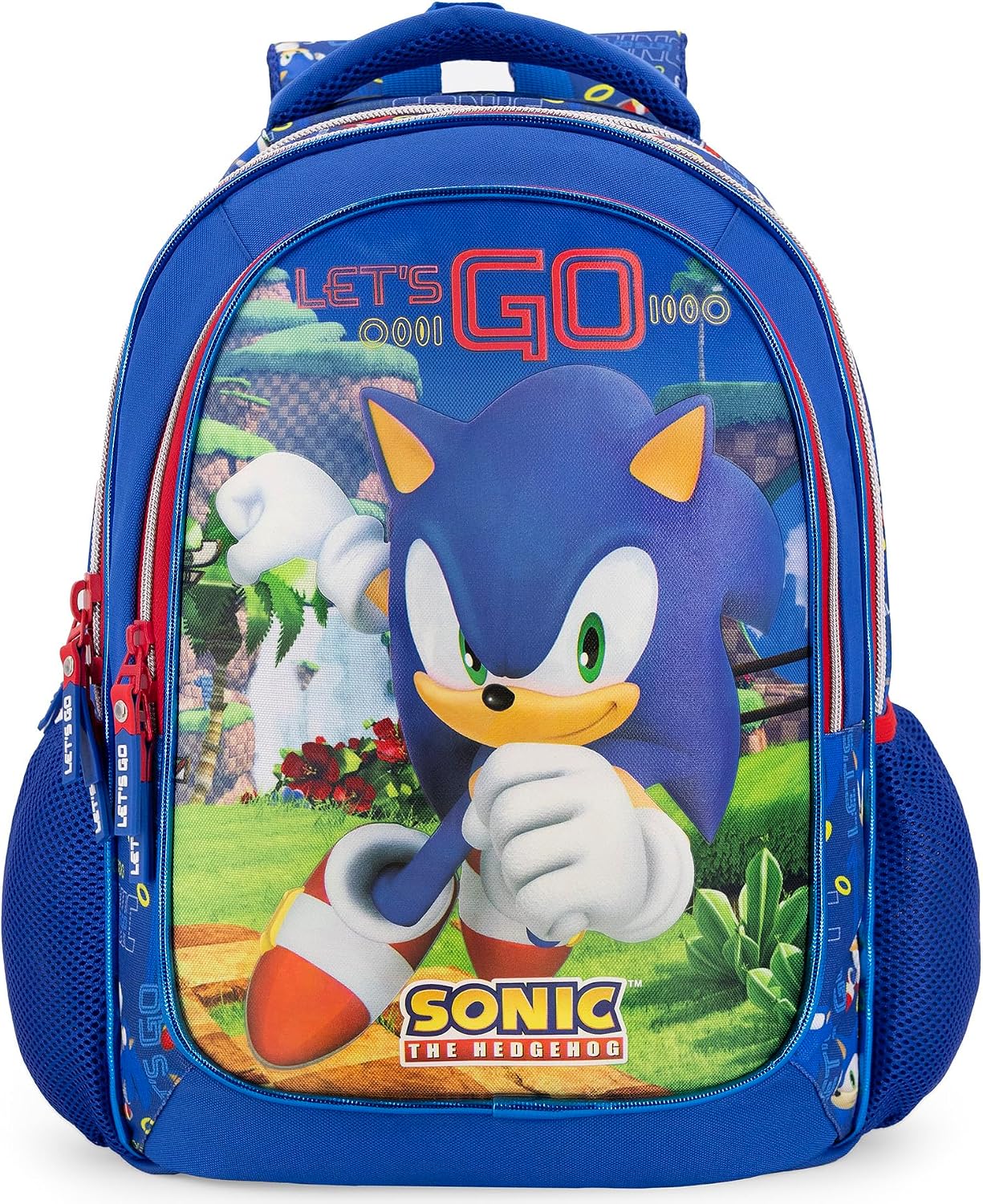 Clondo Elementary School Backpack for Kids, 43 x 33 x 15 cm, Multi-Pocket, Ergonomic Backrest, Padded Shoulder Straps, Bottle Holder Pockets, Large Capacity and Shiny Design, Pokemon Expressive