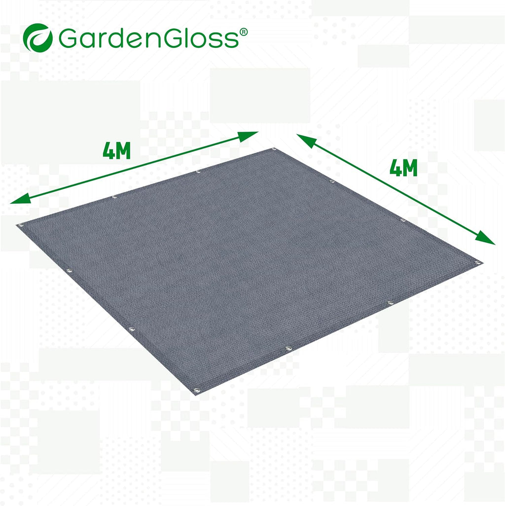 GardenGloss Deurmat – campingmat voor buiten, waterdicht, tentmat met 12 haringen en draagtas