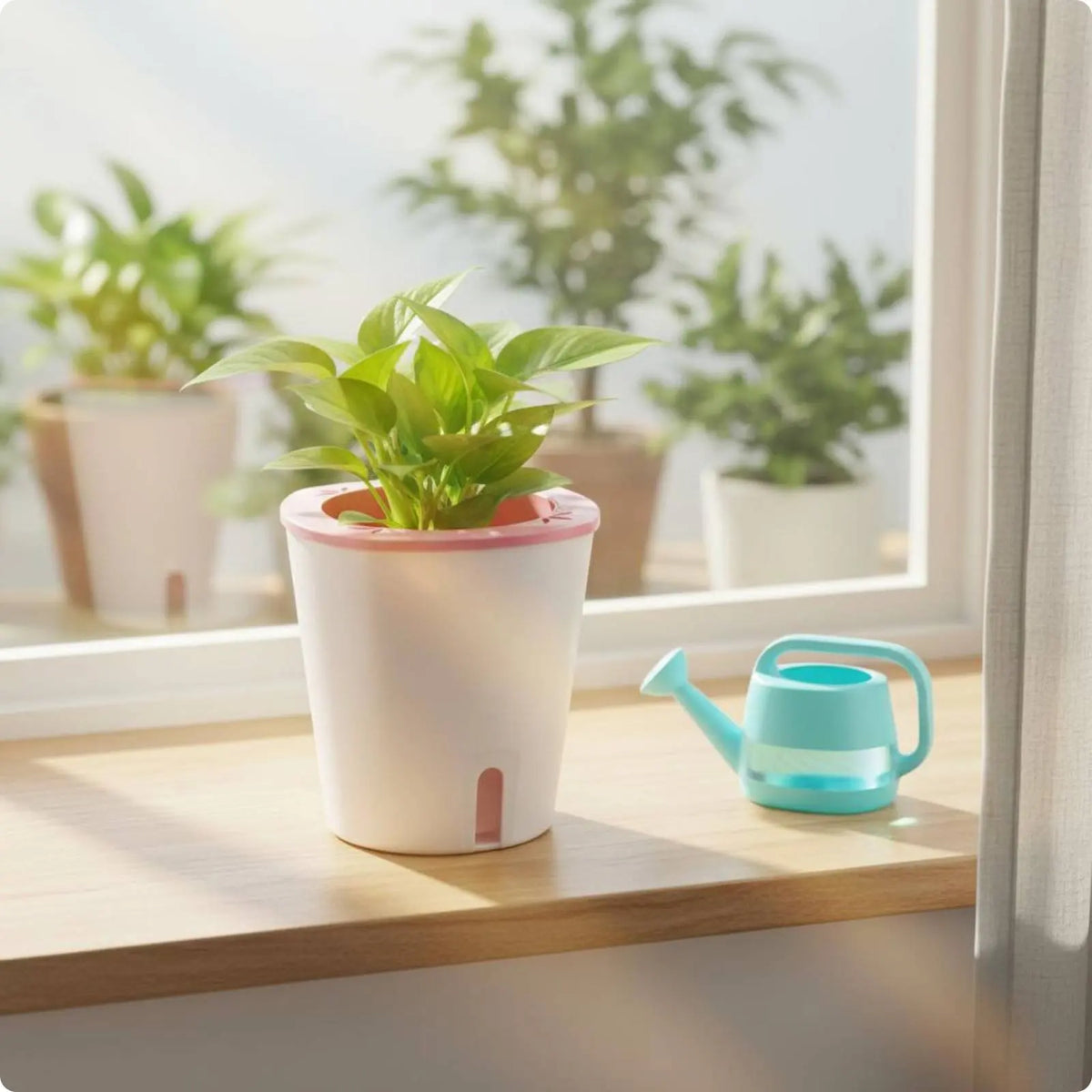 Pot Auto-Arrosant Grande Taille – Réservoir Intégré | Balcon, Terrasse & Jardin