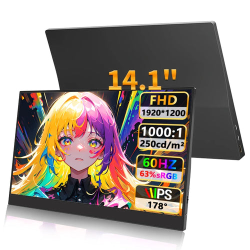 Écran Portable 14" IPS 1920x1200 | Tactile ou Non Tactile | 100% sRGB