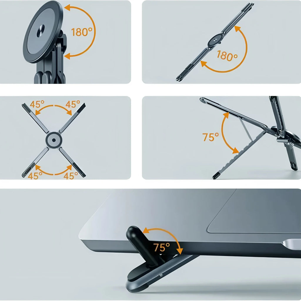 Portable Magnetic Phone Holder & Selfie Stick 3-in-1 Foldable Tripod