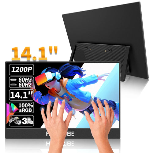 HGFRTEE 14 Inch Portable Monitor Touch/no Touch optional 100%sRGB