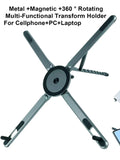 Portable Magnetic Phone Holder & Selfie Stick 3-in-1 Foldable Tripod