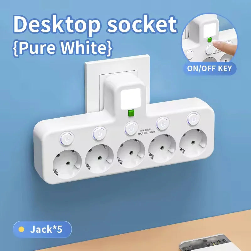 Multiprise EU 4 prises avec USB et USB-C – Câble en option