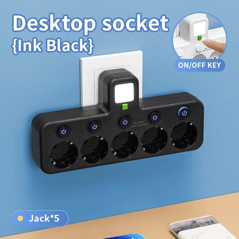 Multiprise EU 4 prises avec USB et USB-C – Câble en option