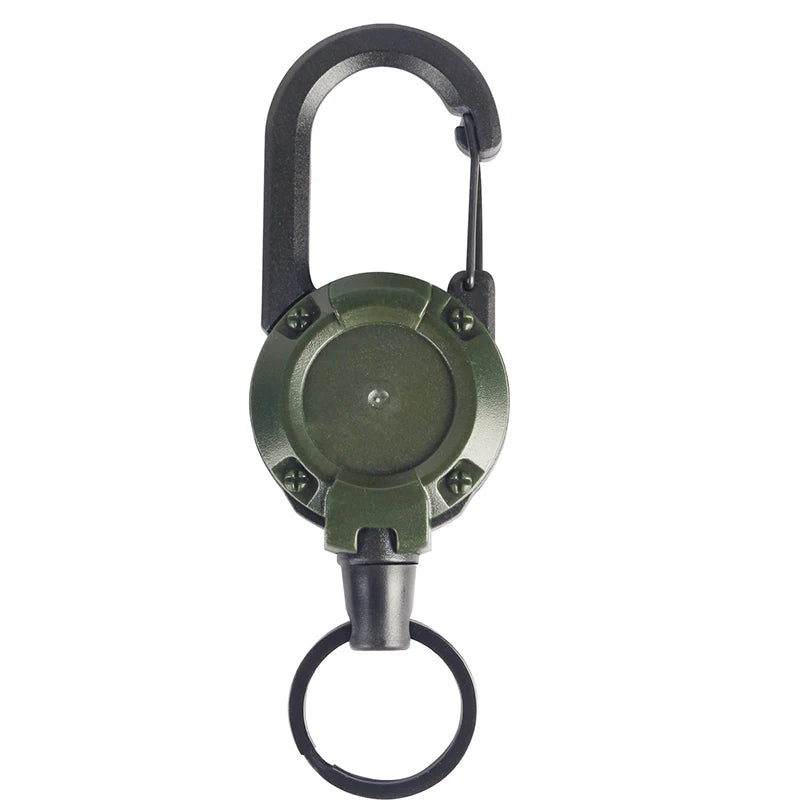 Porte-clés Enrouleur Rétractable avec Mousqueton – Lot 1 à 4 pcs
